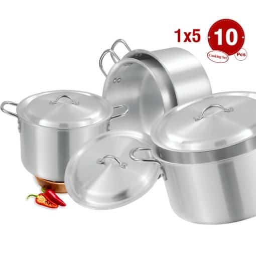 Domestic Cooking Set 1x5 Metal Finish - Image 3
