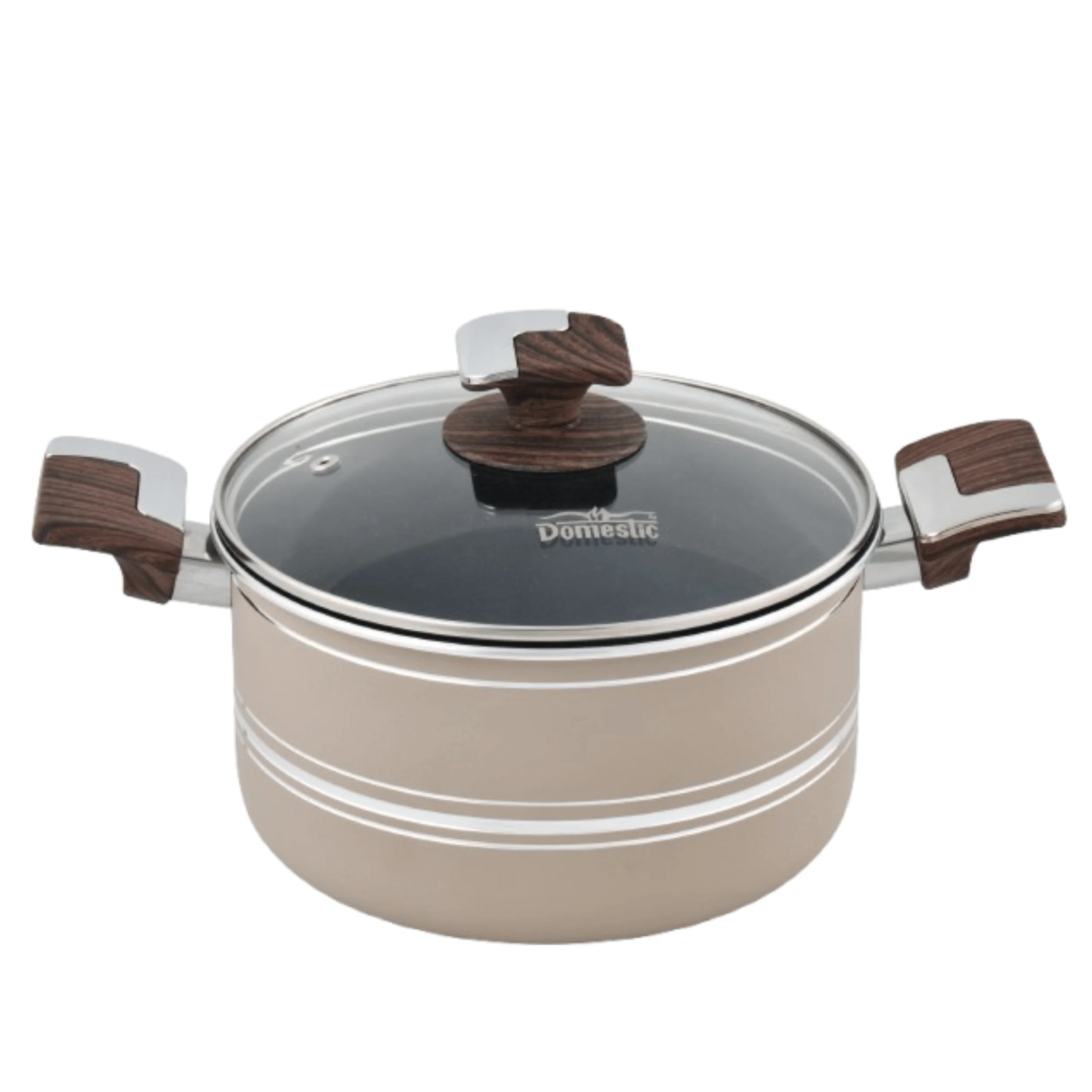 Domestic Nonstick Casserole with 4-Layer Marble Coated - Image 4