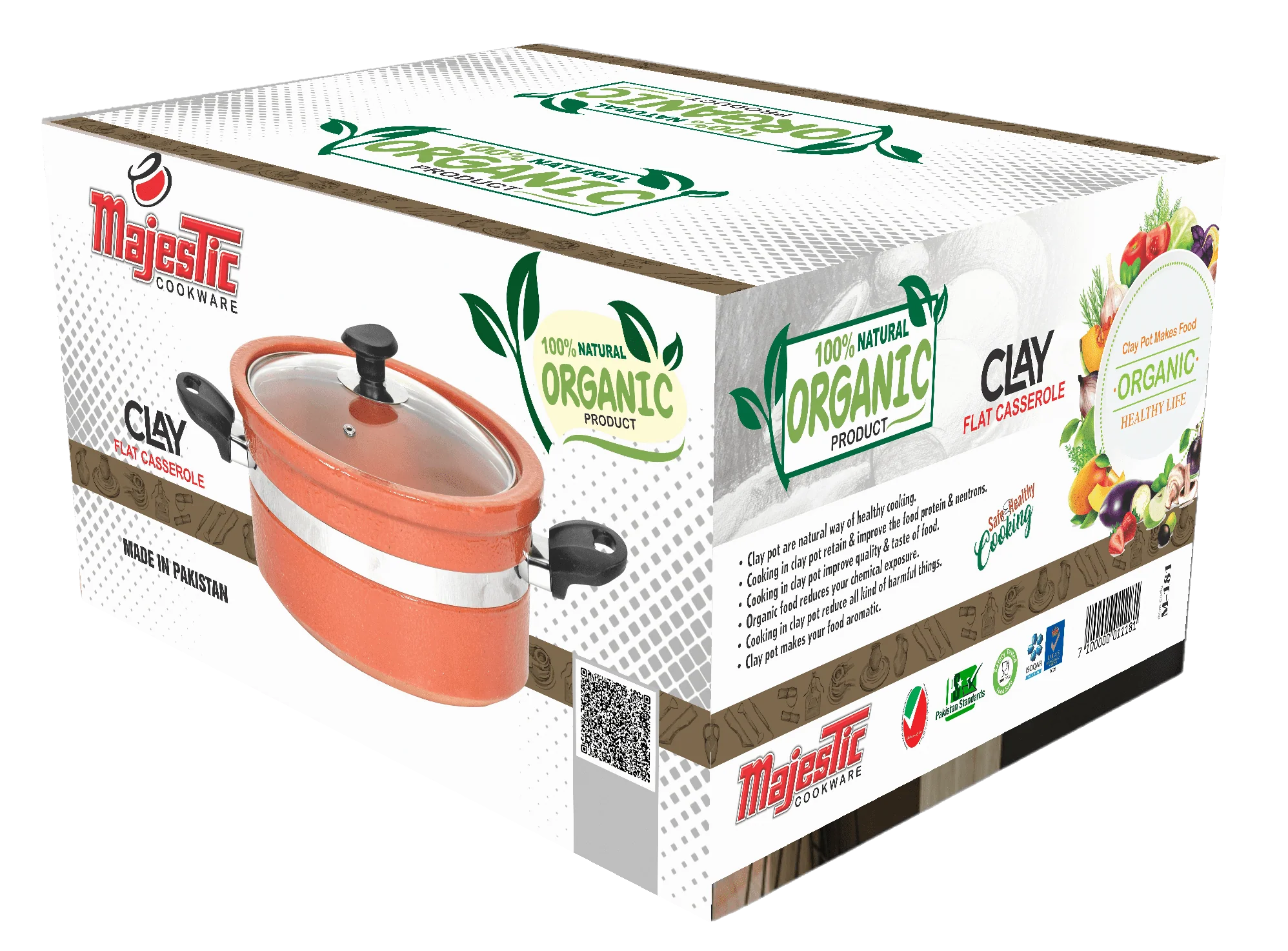 Majestic Clay Flat Casserole (HANDI) - Image 2