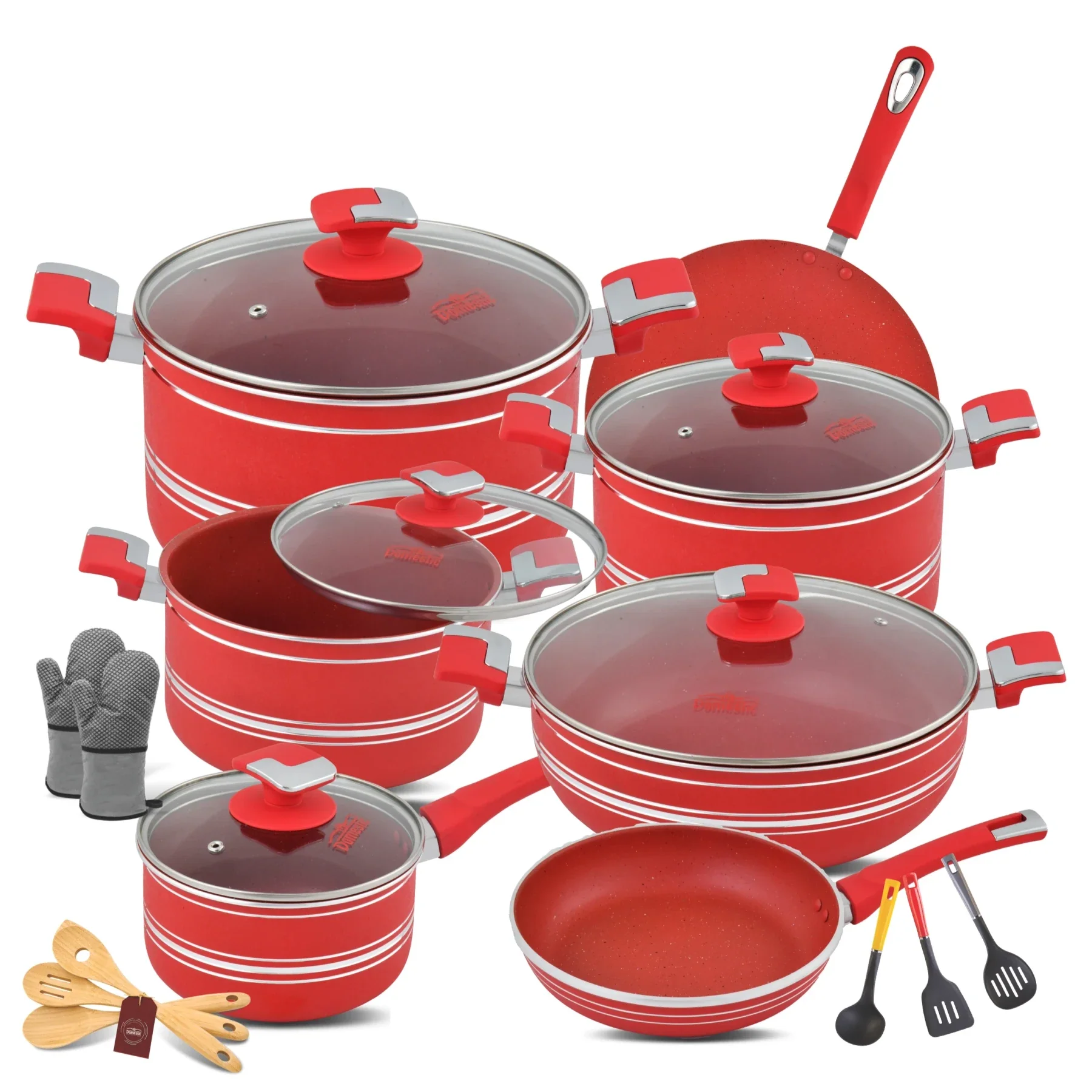 Nonstick Jumbo Gift Set - 22 Pcs Marble Coating - Image 4