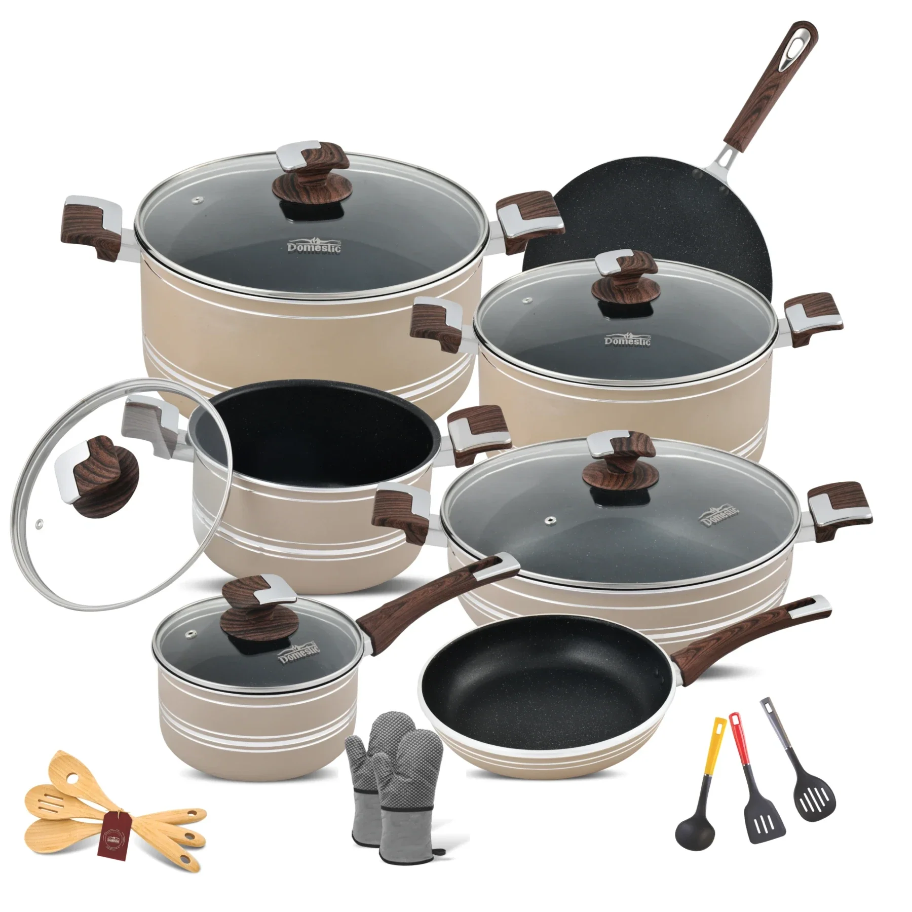 Nonstick Jumbo Gift Set - 22 Pcs Marble Coating - Image 5
