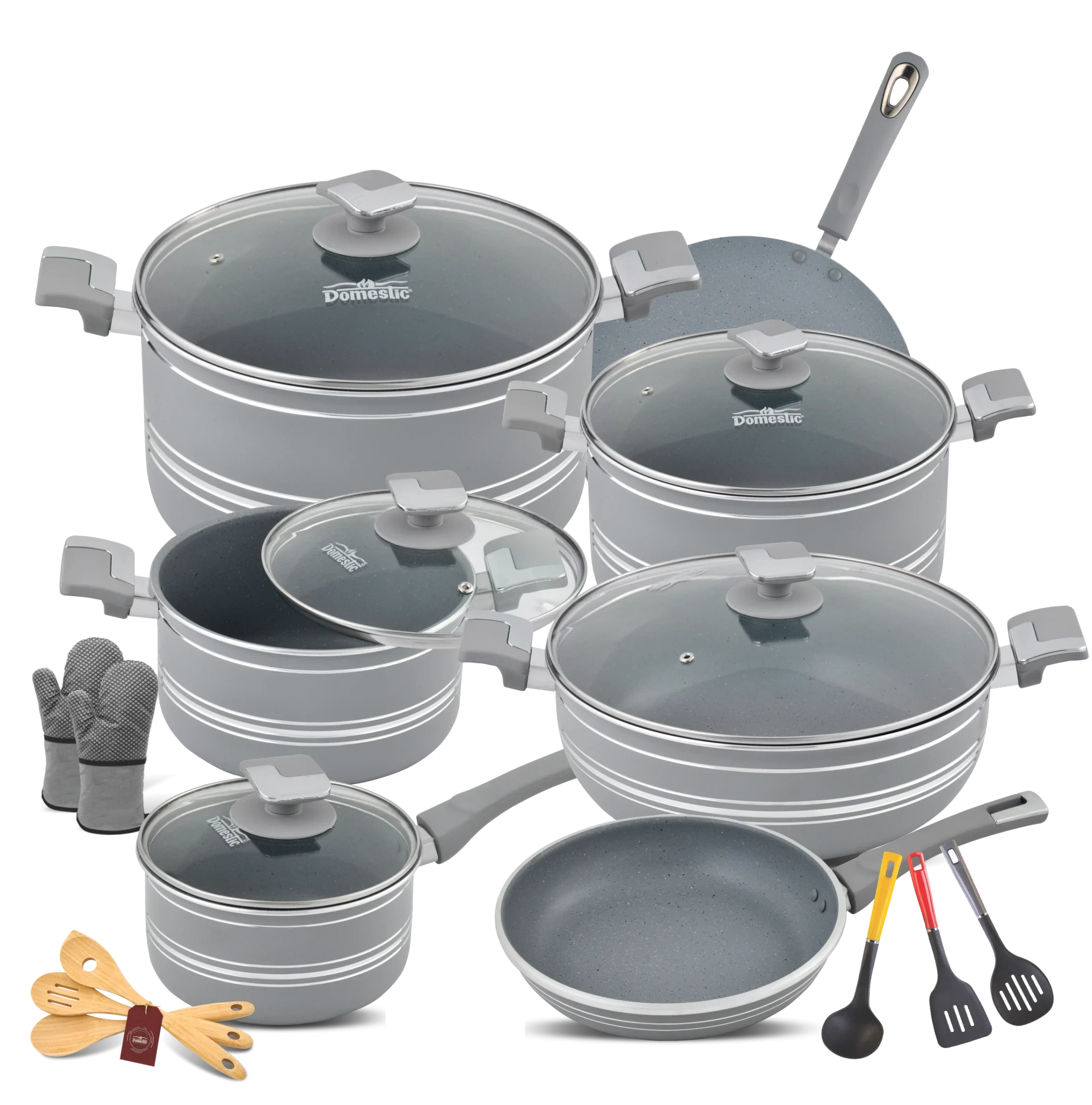 Nonstick Jumbo Gift Set - 22 Pcs Marble Coating - Image 6