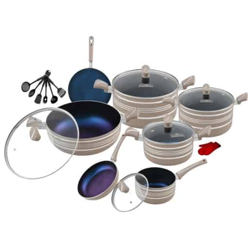Stylish 21-Pc Gift Set with Marble Coating - Image 4